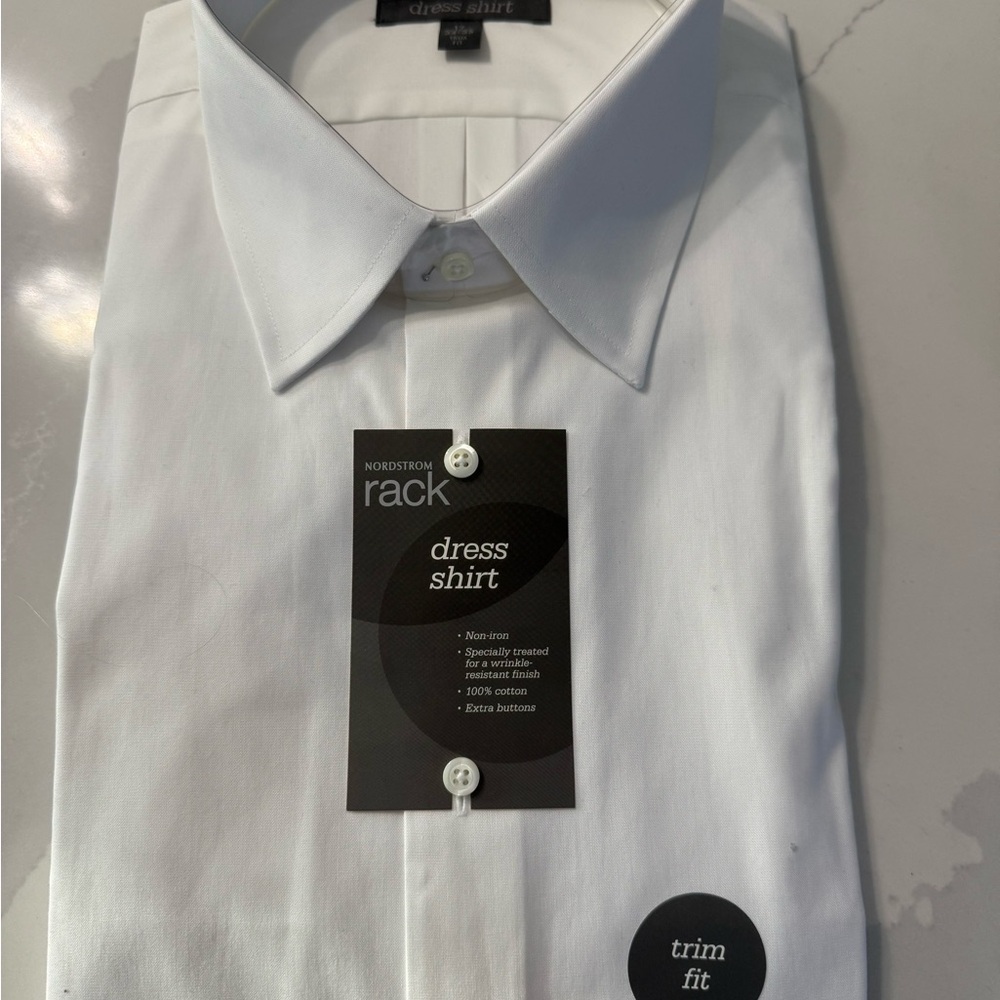 Nordstrom Rack White Dress Shirt - Classic Style